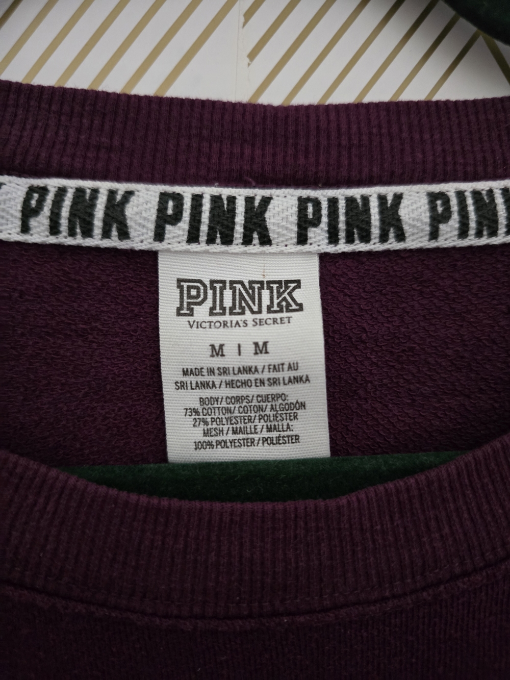Victoria's Secret PINK Varsity Crew Pullover Sweatshirt - Picture 10 of 10